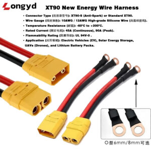 XT90 New Energy Wire Harness with UL3512 Silicone Wire